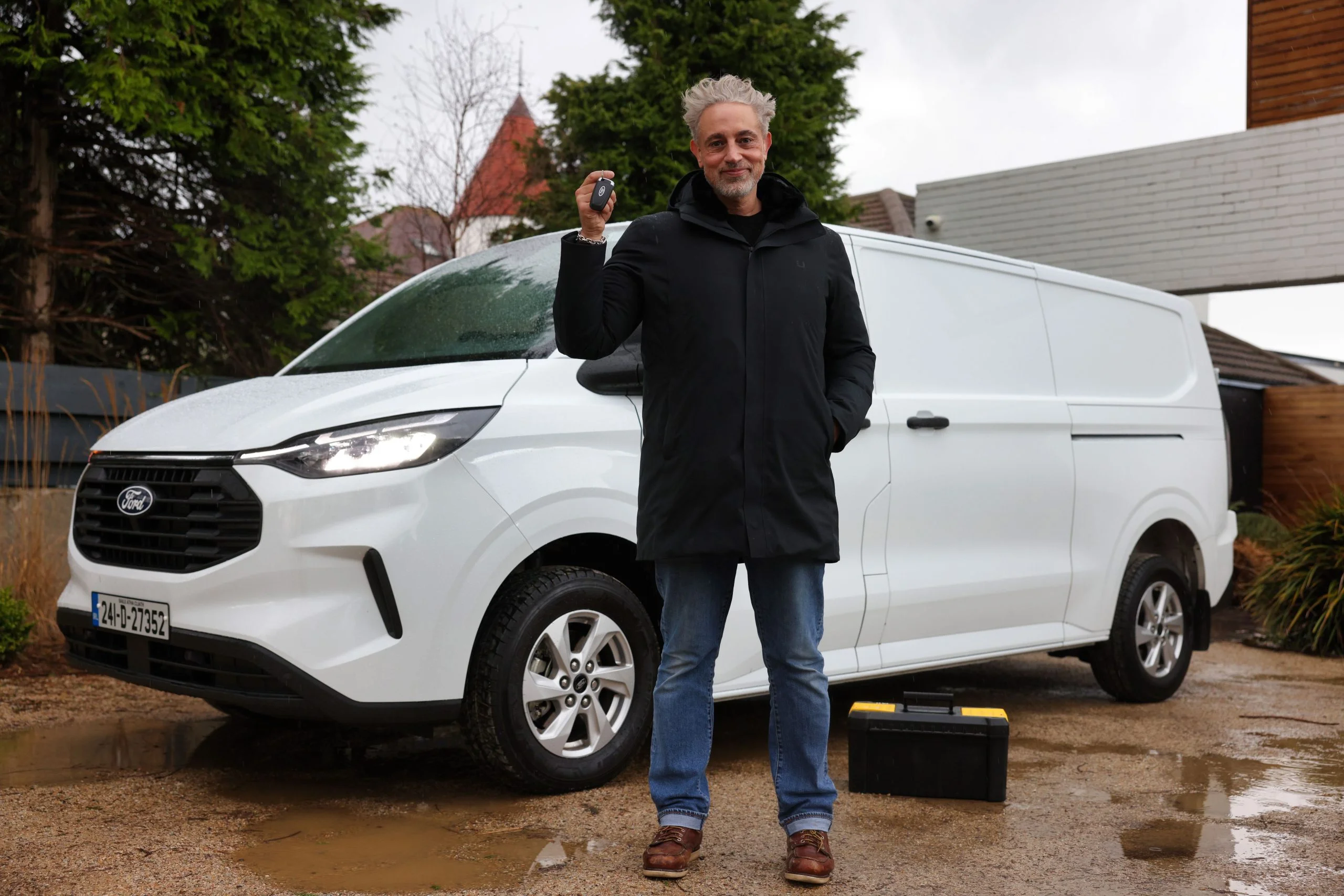 Baz Ashmawy pictured with a Ford Transit Custom scaled 1